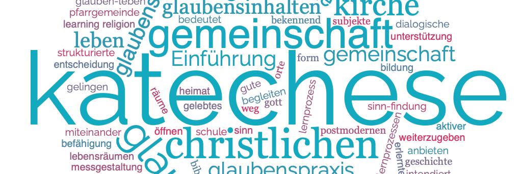 Wordcloud Katechesedefinitionen