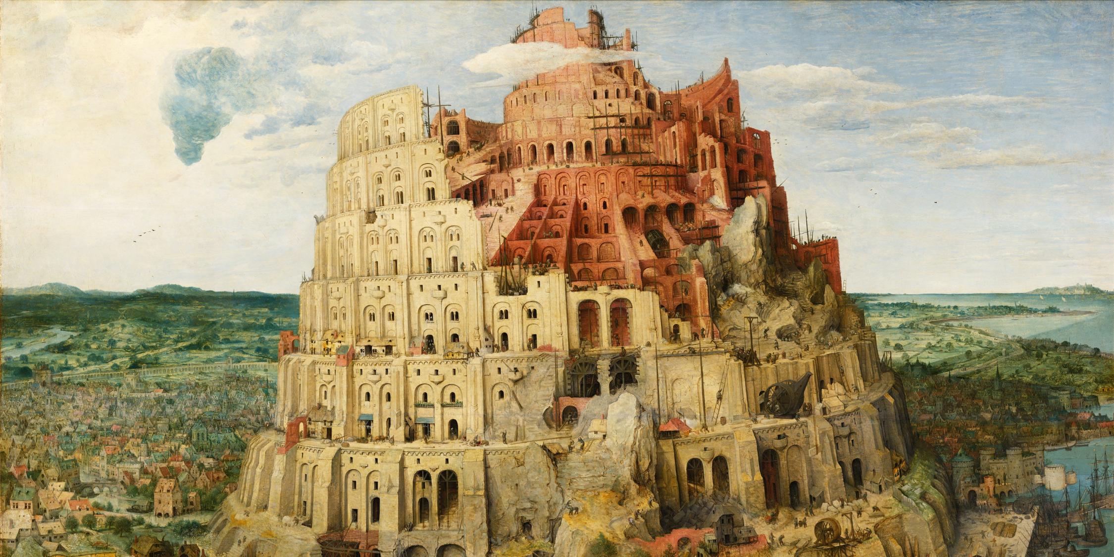 Der Turmbau zu Babel' (1563) von Pieter Bruegel dem Älteren